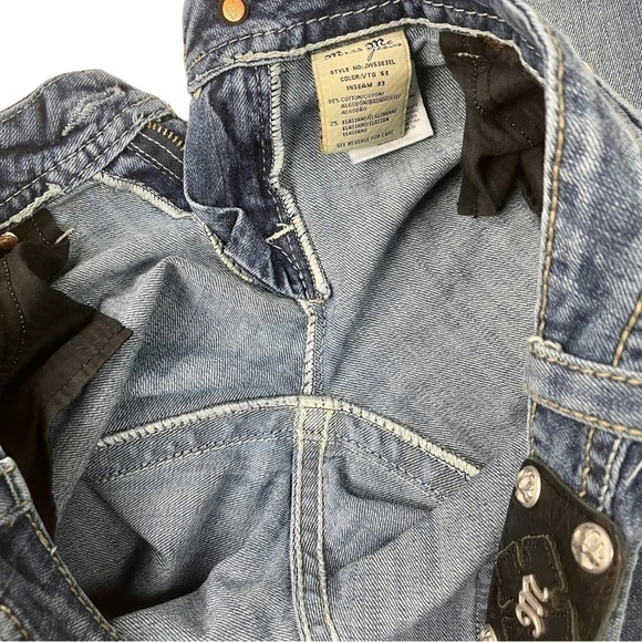 MISS ME EASY BOOT RHINESTONE EMBROIDERED DISTRESSED BOOTCUT JEANS - Picture 12 of 15